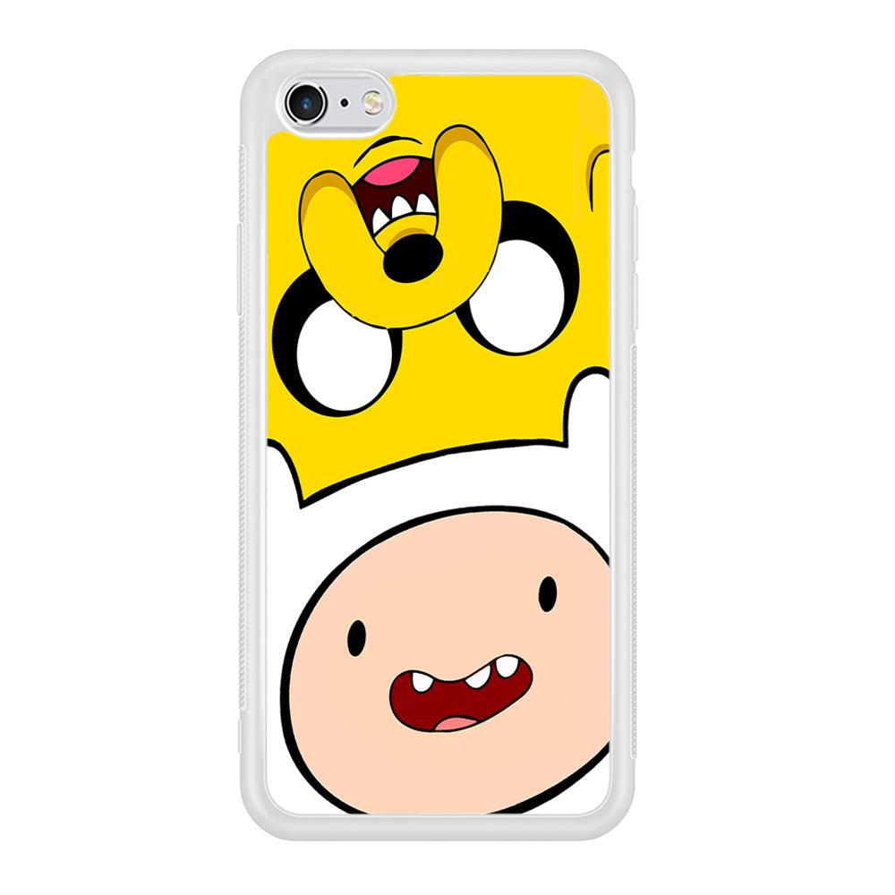 Finn and Jake Adventure Time iPhone 6 | 6s Case-Phone Case-Rubber White (2D Case)-Altracase