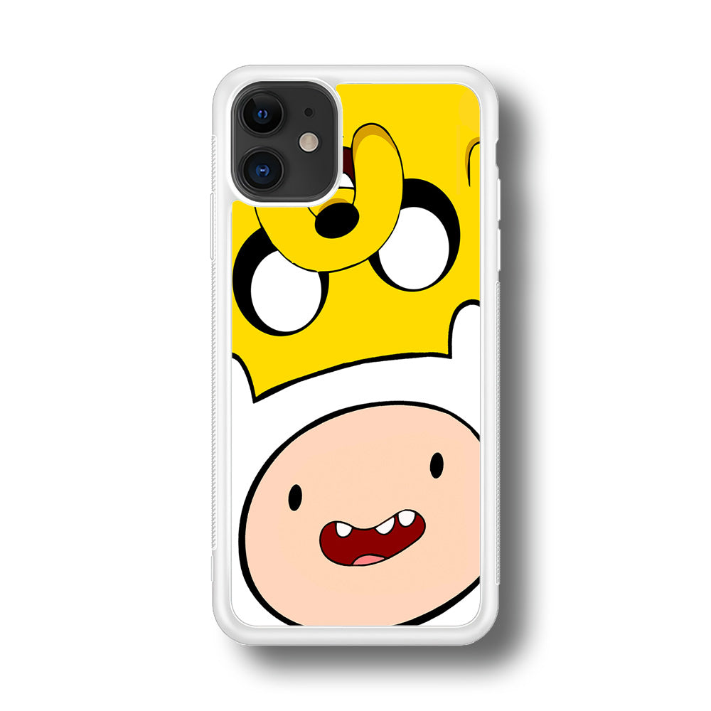 Finn and Jake Adventure Time iPhone 11 Case-Phone Case-Rubber White (2D Case)-Altracase