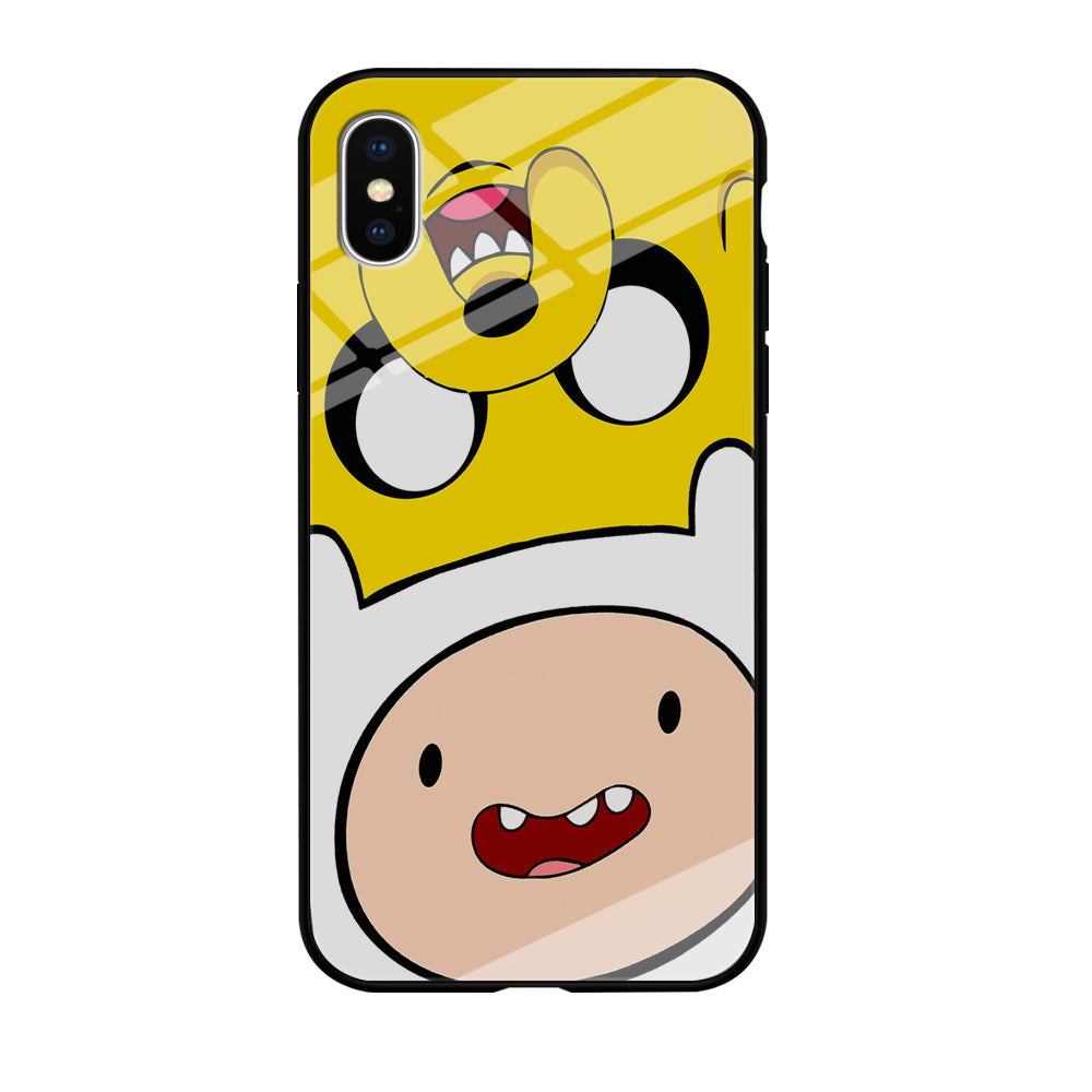 Finn and Jake Adventure Time iPhone X Case-Phone Case-Tempered Glass Case-Altracase
