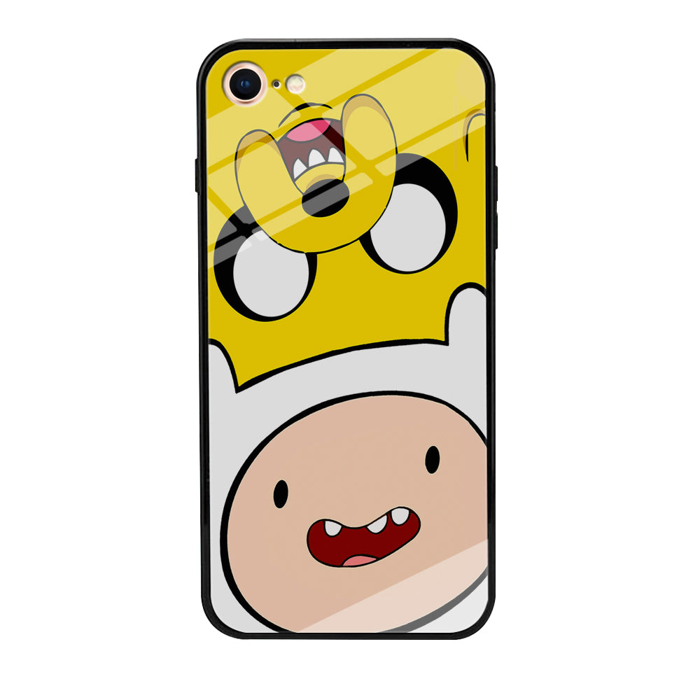 Finn and Jake Adventure Time iPhone SE 3 2022 Case-Phone Case-Tempered Glass Case-Altracase