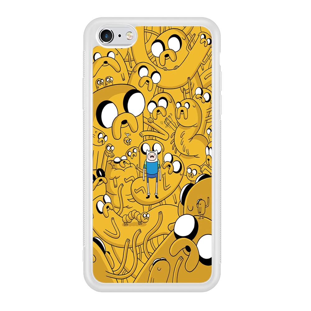 Finn and Jake Doodle iPhone 6 | 6s Case-Phone Case-Rubber White (2D Case)-Altracase