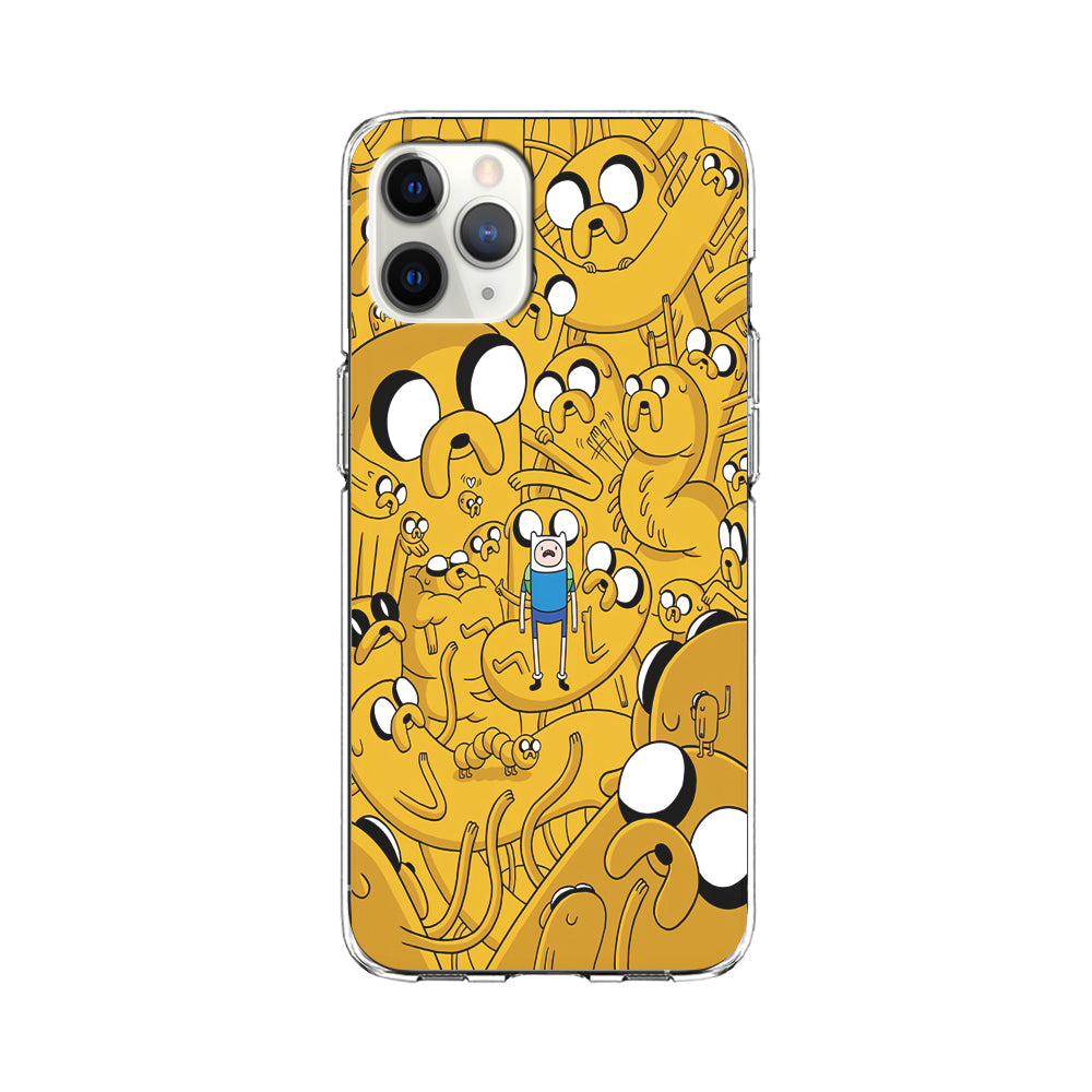 Finn and Jake Doodle iPhone 11 Pro Max Case-Phone Case-Clear Soft Case-Altracase