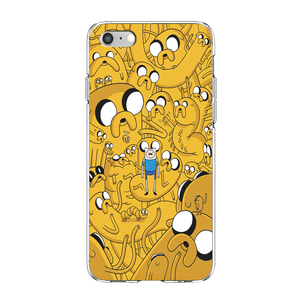 Finn and Jake Doodle iPhone 6 Plus | 6s Plus Case-Phone Case-Clear Soft Case-Altracase