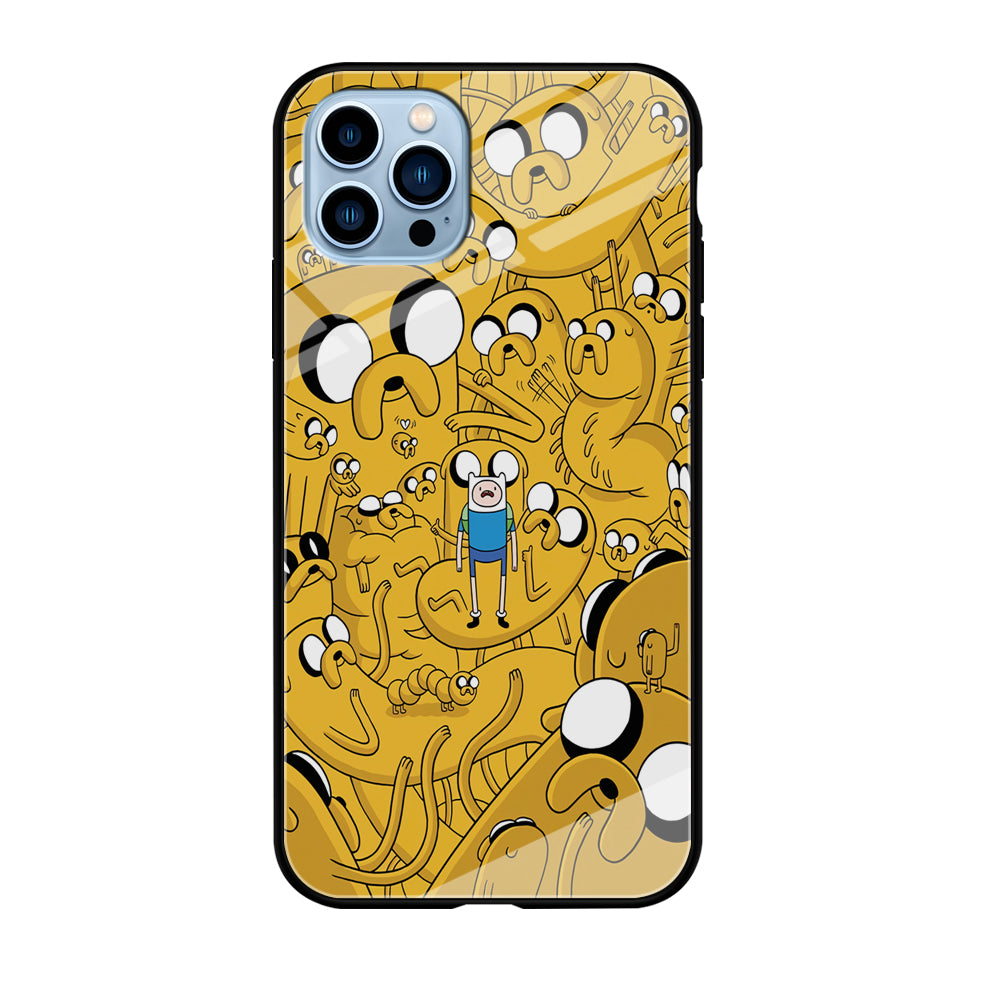 Finn and Jake Doodle iPhone 12 Pro Max Case-Phone Case-Tempered Glass Case-Altracase