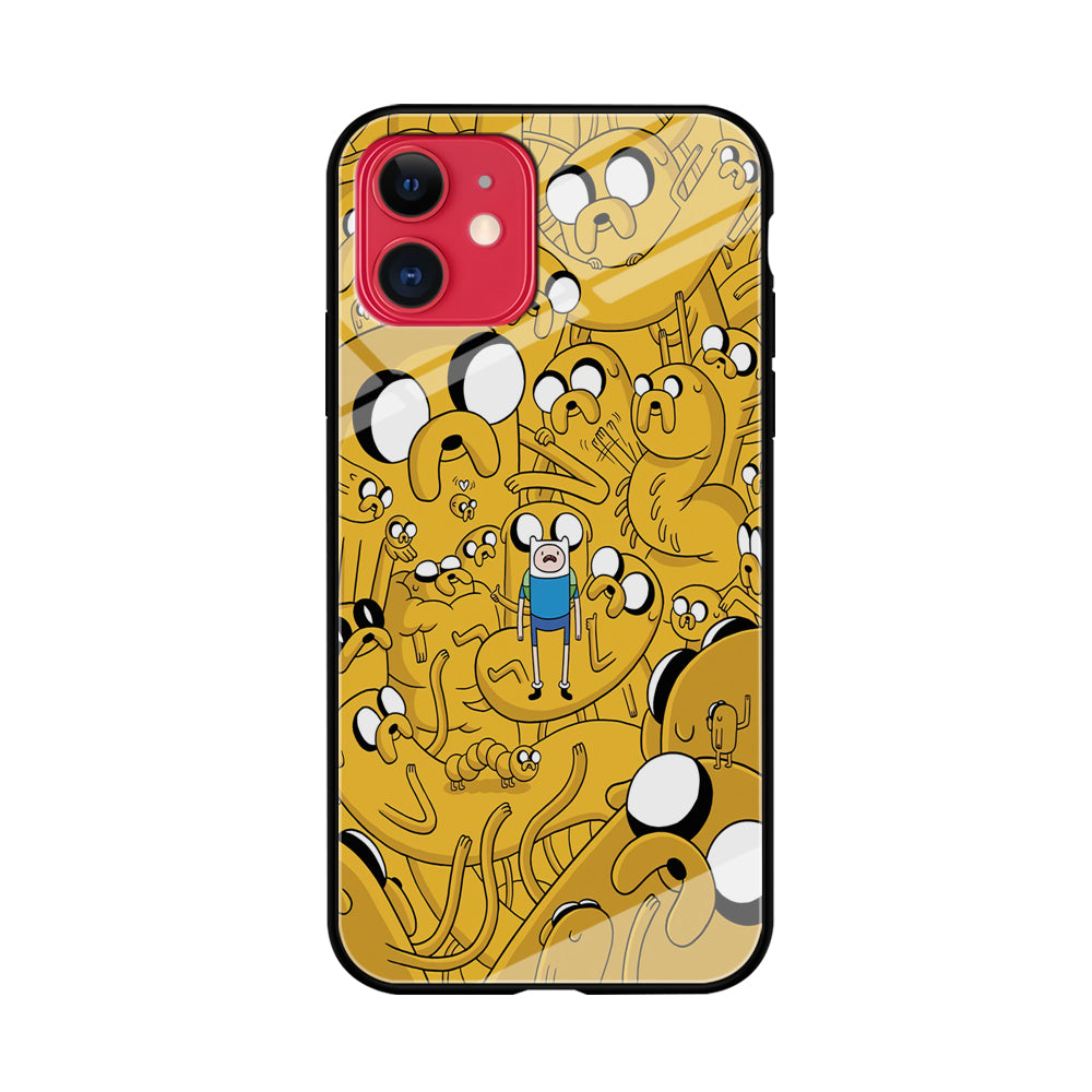 Finn and Jake Doodle iPhone 11 Case-Phone Case-Tempered Glass Case-Altracase
