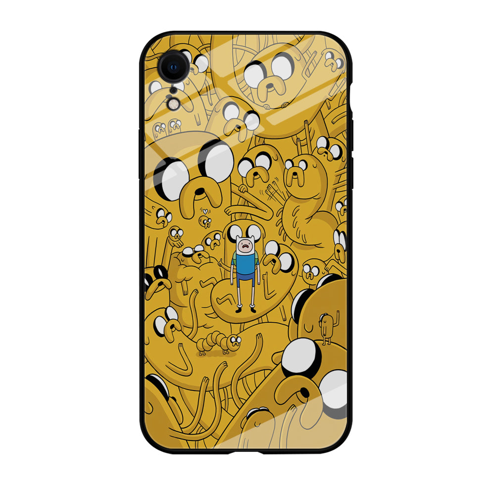 Finn and Jake Doodle iPhone XR Case-Phone Case-Tempered Glass Case-Altracase