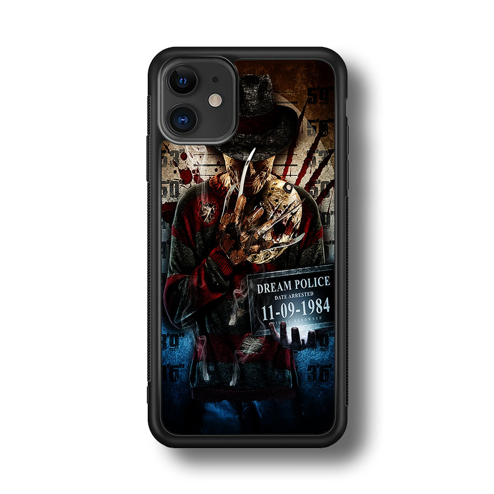 Freddy Krueger Art Poster iPhone 11 Case-Phone Case-Rubber Black (2D Case)-Altracase