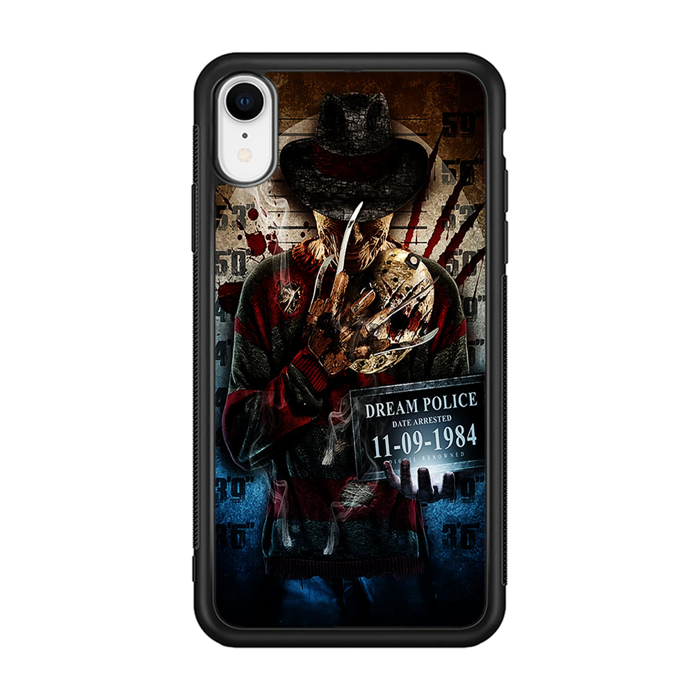 Freddy Krueger Art Poster iPhone XR Case-Phone Case-Rubber Black (2D Case)-Altracase