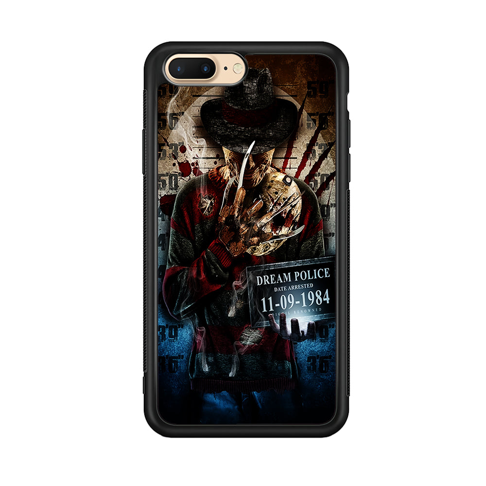 Freddy Krueger Art Poster iPhone 8 Plus Case-Phone Case-Rubber Black (2D Case)-Altracase
