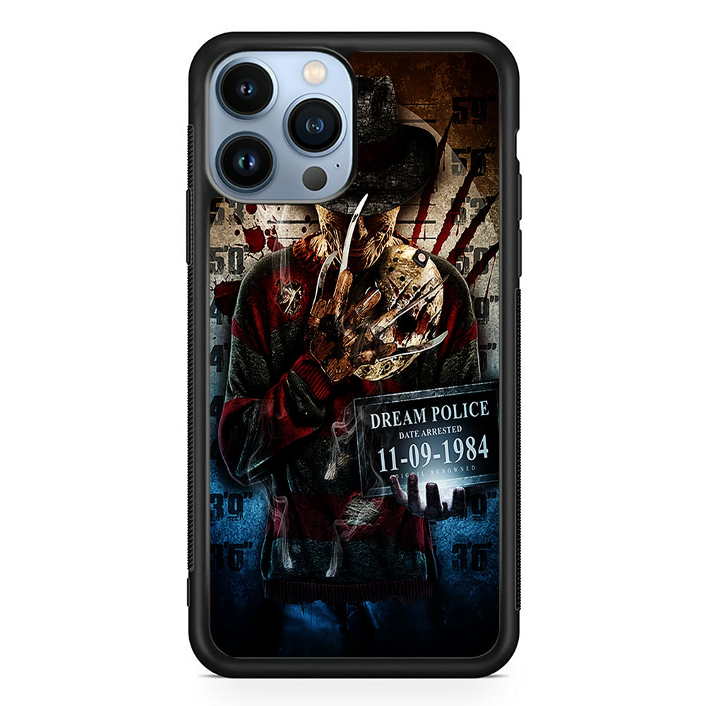 Freddy Krueger Art Poster iPhone 15 Pro Max Case-Phone Case-Rubber Black (2D Case)-Altracase