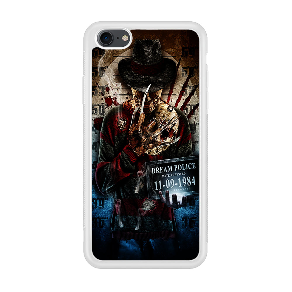 Freddy Krueger Art Poster iPhone 7 Case-Phone Case-Rubber White (2D Case)-Altracase