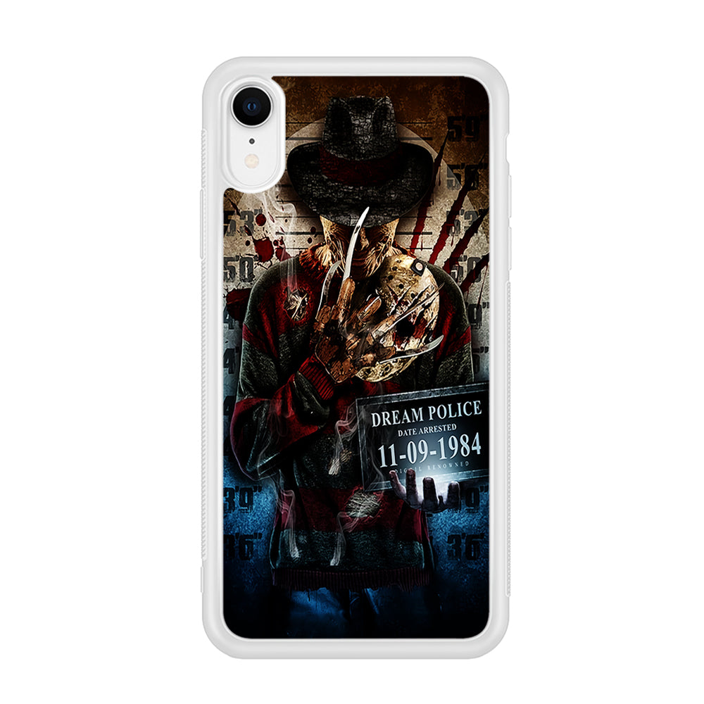 Freddy Krueger Art Poster iPhone XR Case-Phone Case-Rubber White (2D Case)-Altracase
