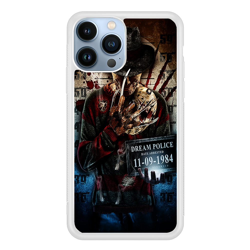 Freddy Krueger Art Poster iPhone 15 Pro Max Case-Phone Case-Rubber White (2D Case)-Altracase