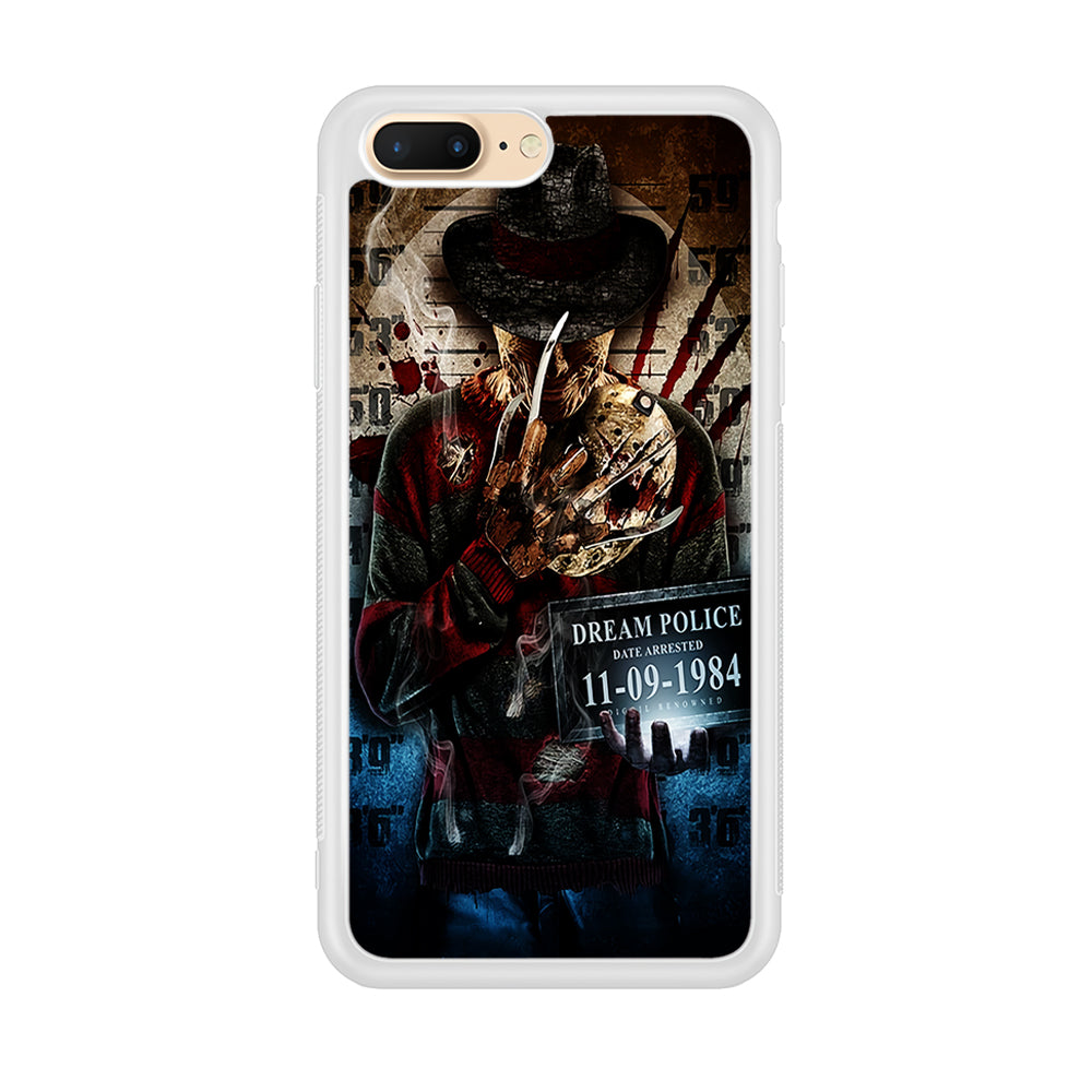 Freddy Krueger Art Poster iPhone 8 Plus Case-Phone Case-Rubber White (2D Case)-Altracase