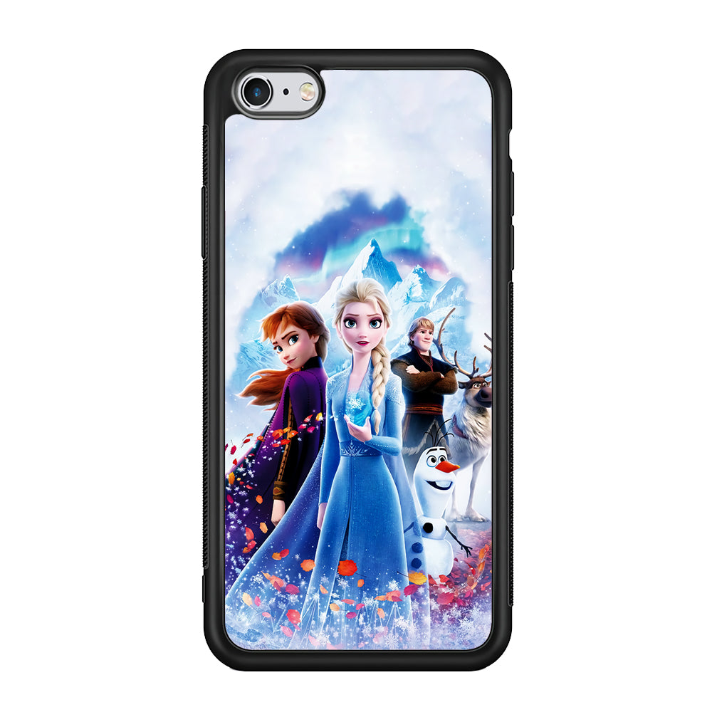 Frozen All Characters iPhone 6 Plus | 6s Plus Case-Phone Case-Rubber Black (2D Case)-Altracase