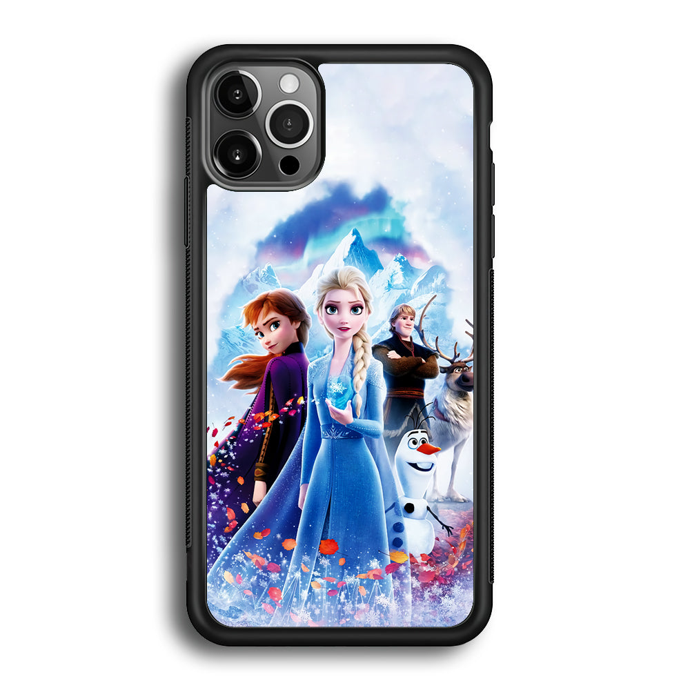 Frozen All Characters iPhone 12 Pro Max Case-Phone Case-Rubber Black (2D Case)-Altracase