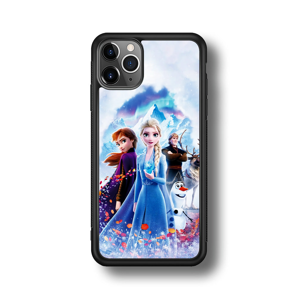 Frozen All Characters iPhone 11 Pro Max Case-Phone Case-Rubber Black (2D Case)-Altracase