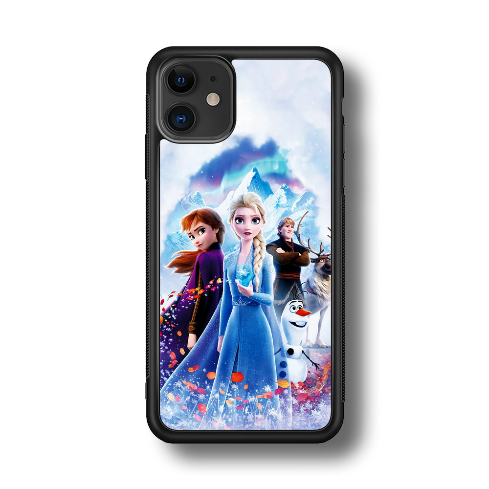 Frozen All Characters iPhone 11 Case-Phone Case-Rubber Black (2D Case)-Altracase