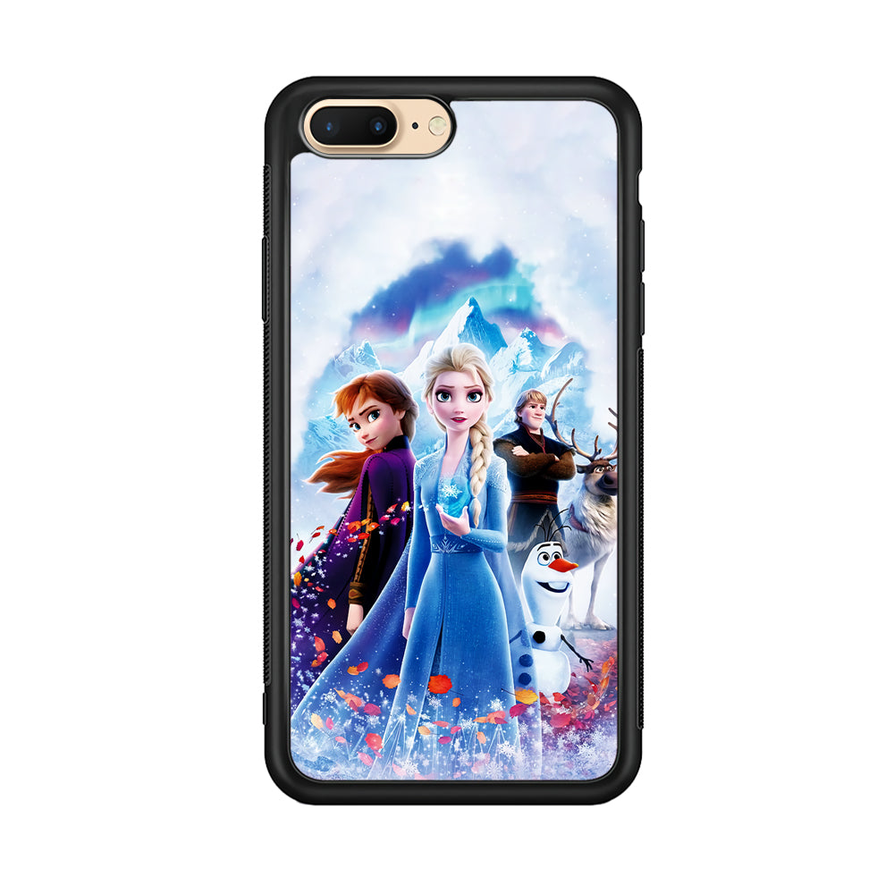 Frozen All Characters Phone 8 Plus Case-Phone Case-Rubber Black (2D Case)-Altracase