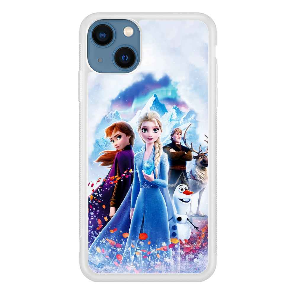Frozen All Characters iPhone 13 Mini Case-Phone Case-Rubber White (2D Case)-Altracase