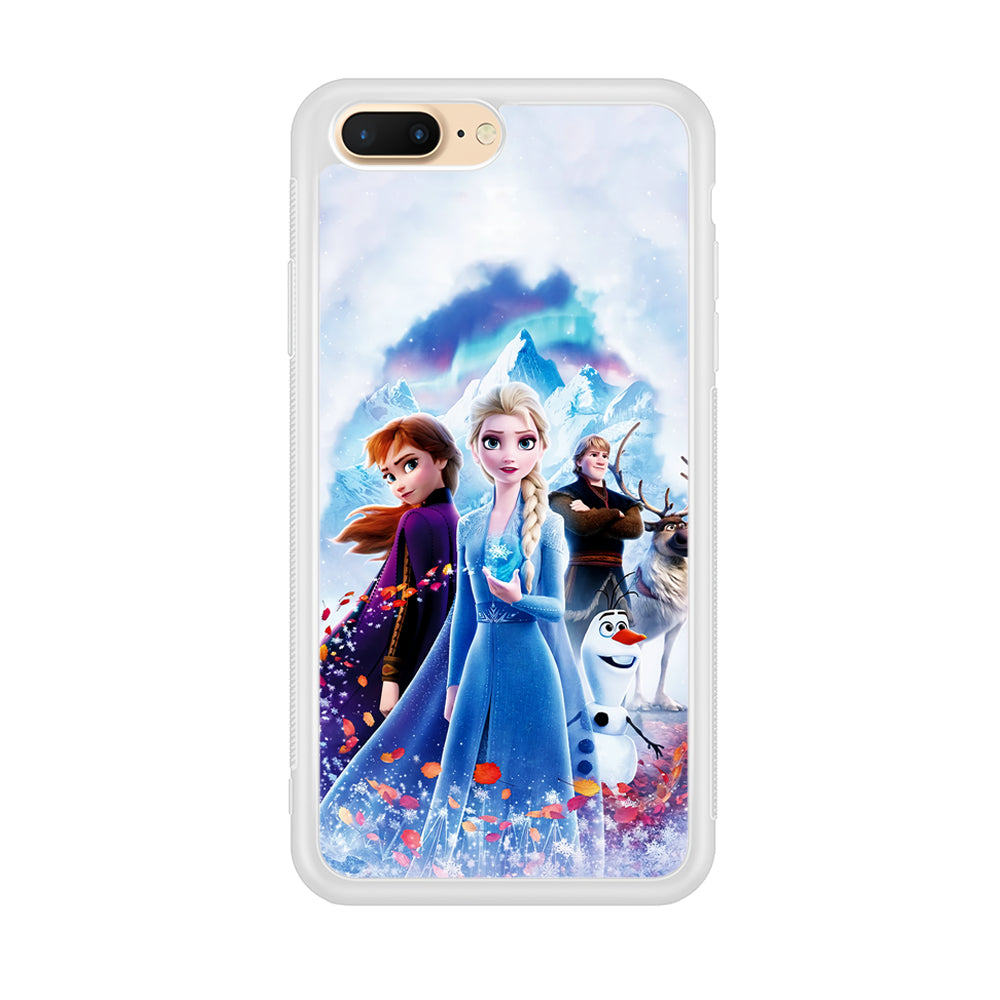Frozen All Characters Phone 8 Plus Case-Phone Case-Rubber White (2D Case)-Altracase