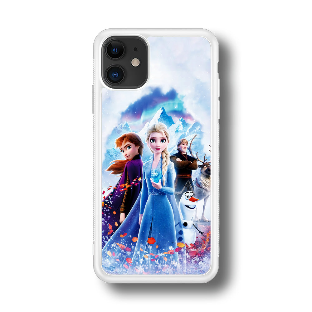 Frozen All Characters iPhone 11 Case-Phone Case-Rubber White (2D Case)-Altracase