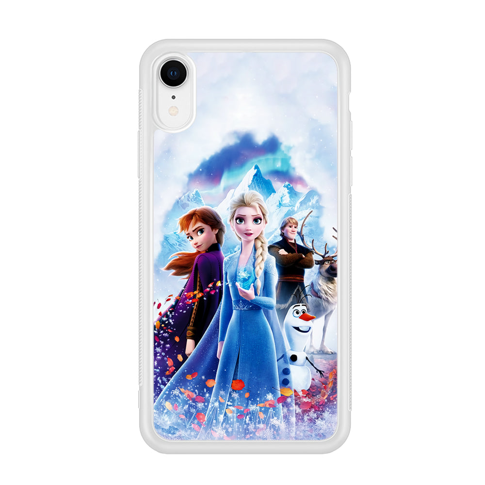 Frozen All Character iPhone XR Case-Phone Case-Rubber White (2D Case)-Altracase
