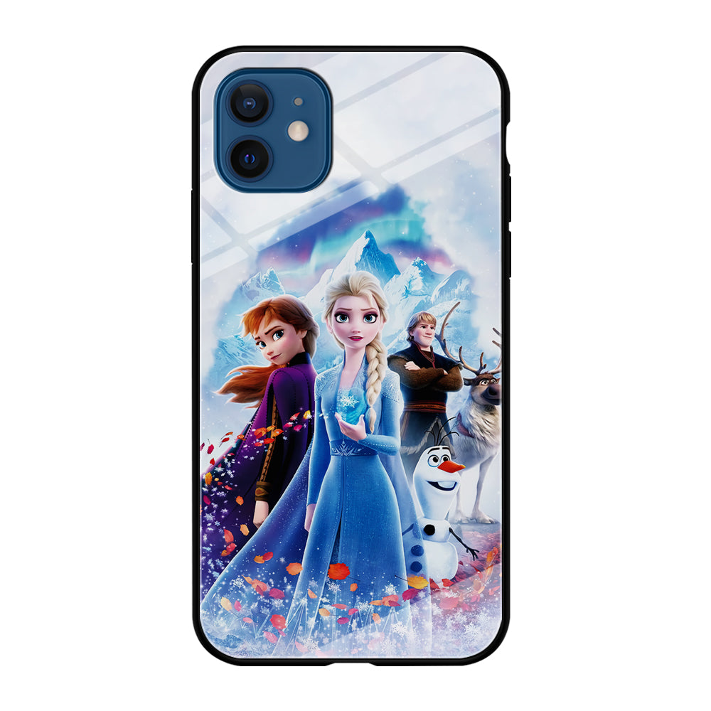 Frozen All Characters iPhone 12 Case-Phone Case-Tempered Glass Case-Altracase