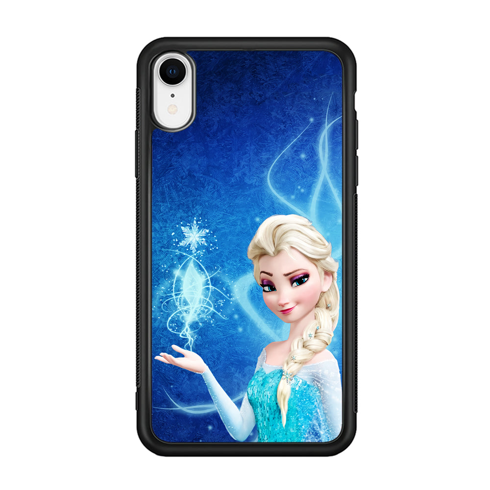 Frozen Elsa Art iPhone XR Case-Phone Case-Rubber Black (2D Case)-Altracase