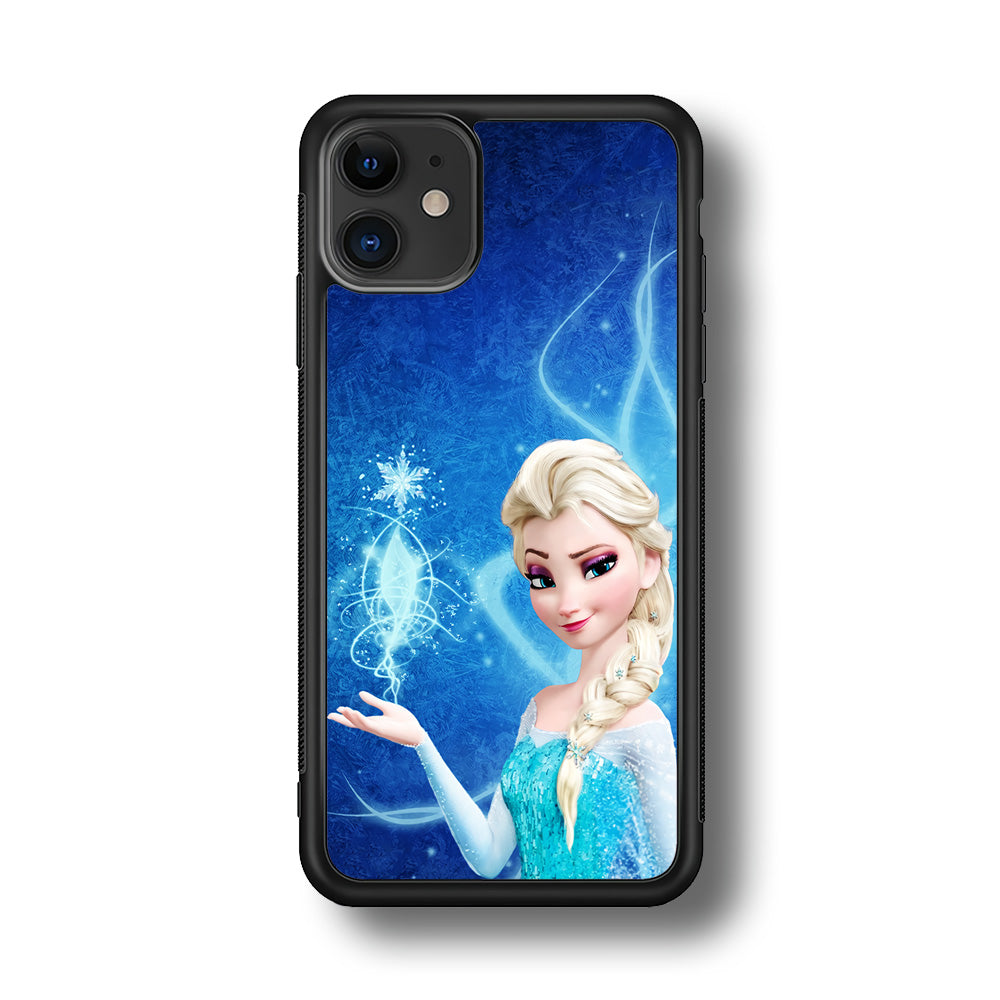 Frozen Elsa Art iPhone 11 Case-Phone Case-Rubber Black (2D Case)-Altracase