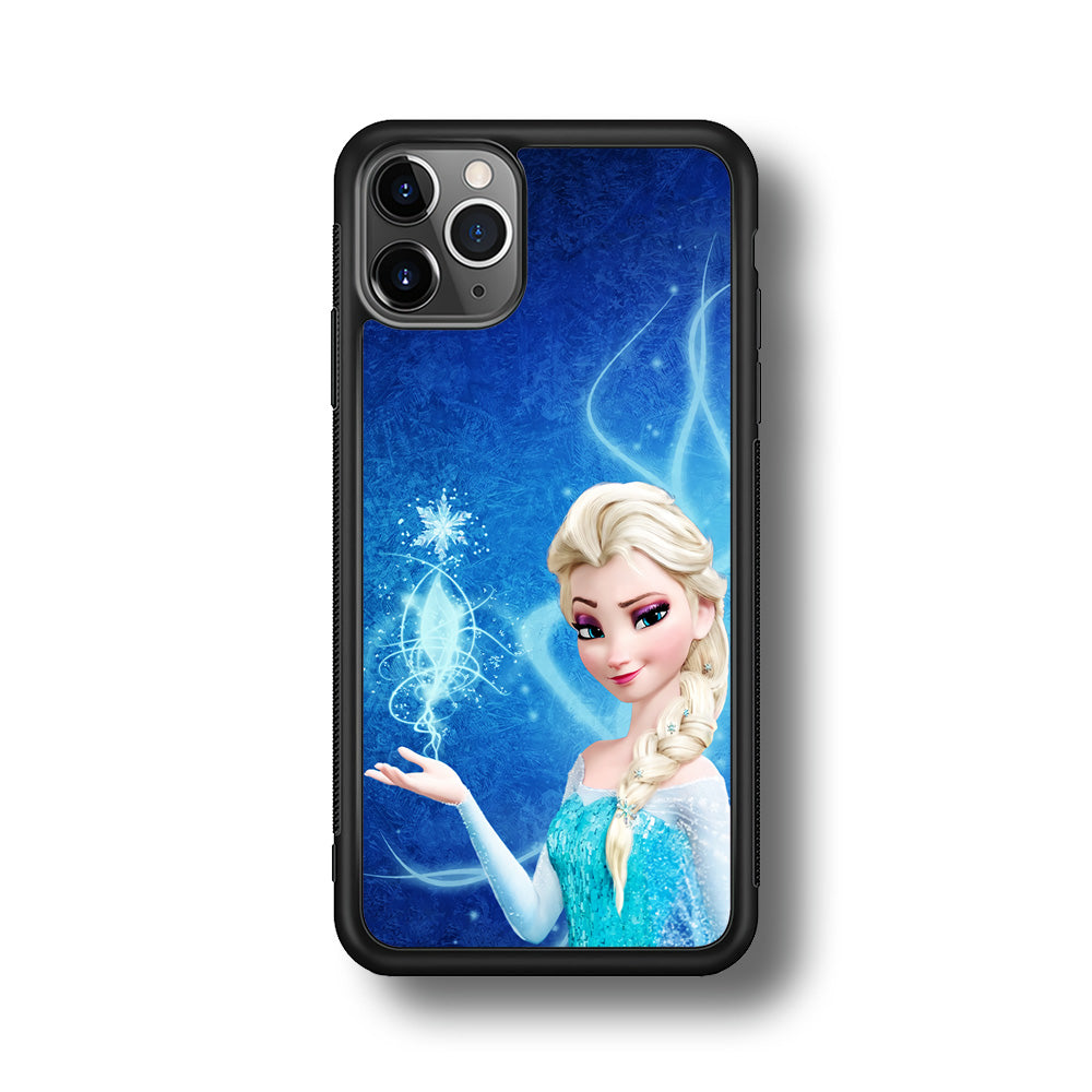 Frozen Elsa Art iPhone 11 Pro Max Case-Phone Case-Rubber Black (2D Case)-Altracase