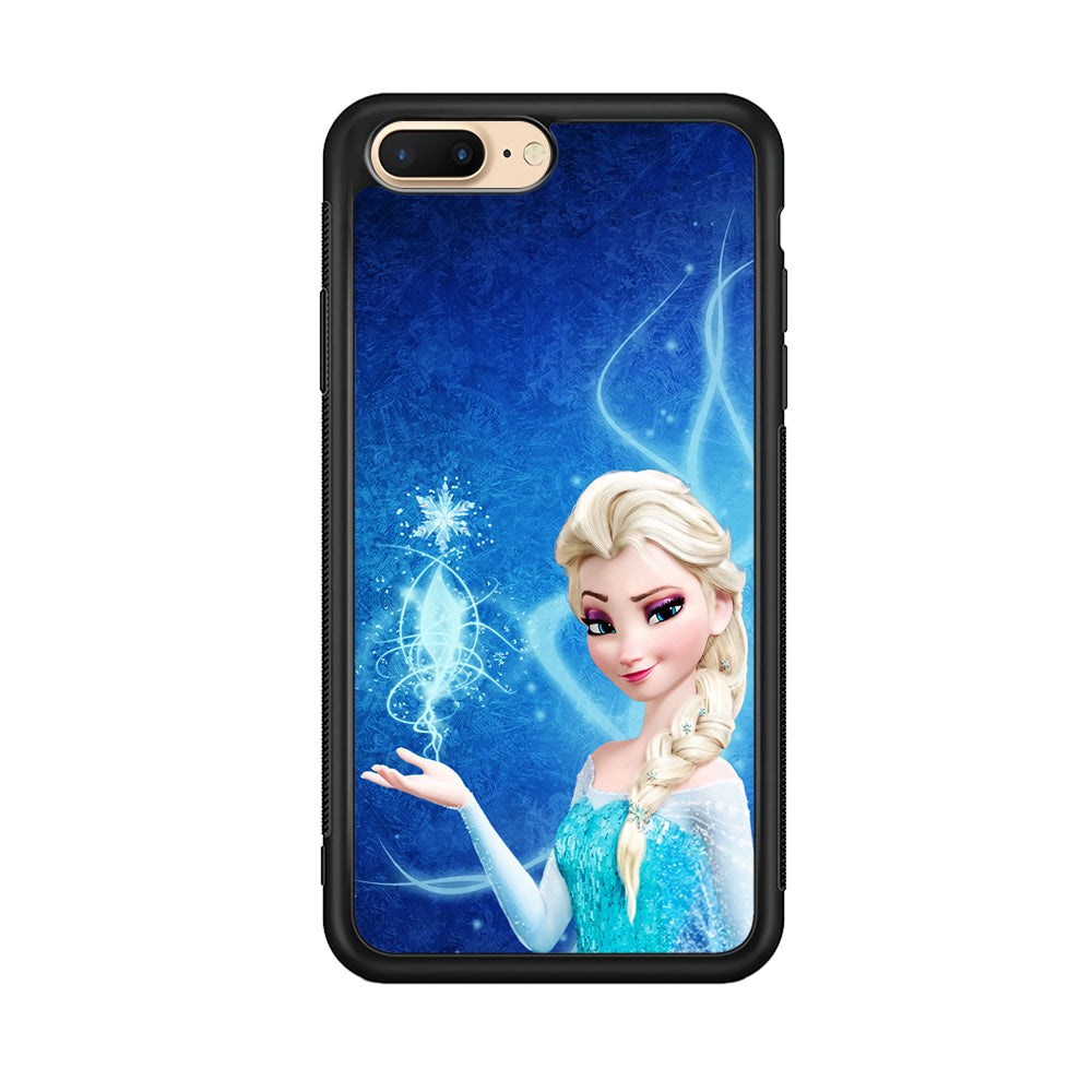 Frozen Elsa Art iPhone 8 Plus Case-Phone Case-Rubber Black (2D Case)-Altracase