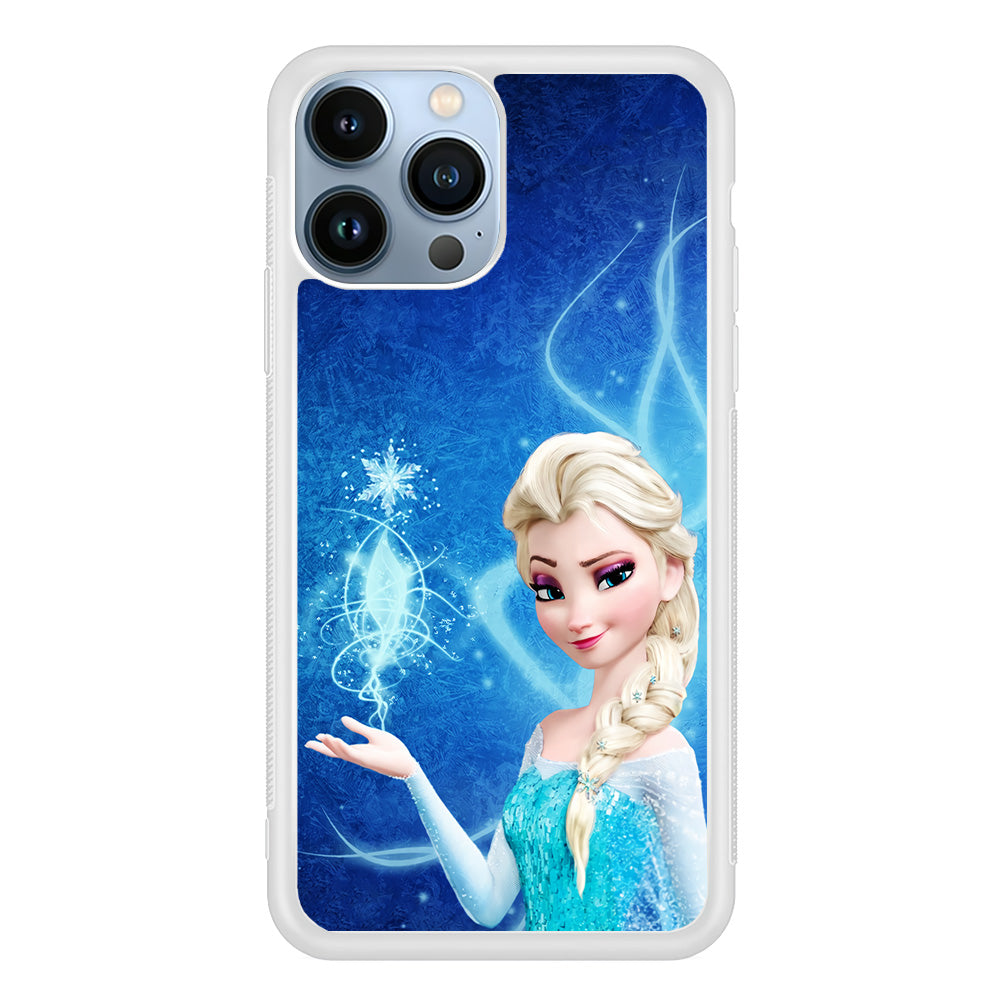 Frozen Elsa Art iPhone 15 Pro Max Case-Phone Case-Rubber White (2D Case)-Altracase