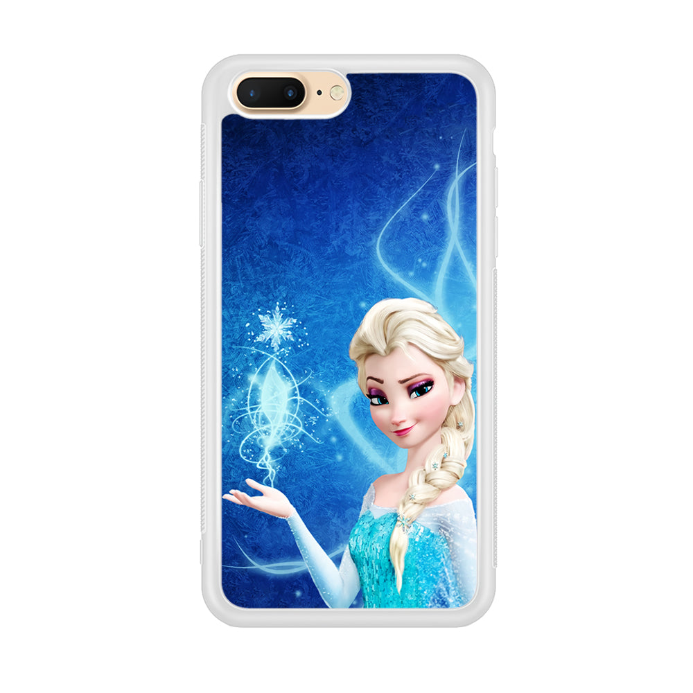 Frozen Elsa Art iPhone 8 Plus Case-Phone Case-Rubber White (2D Case)-Altracase