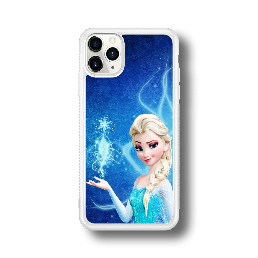 Frozen Elsa Art iPhone 11 Pro Max Case-Phone Case-Rubber White (2D Case)-Altracase