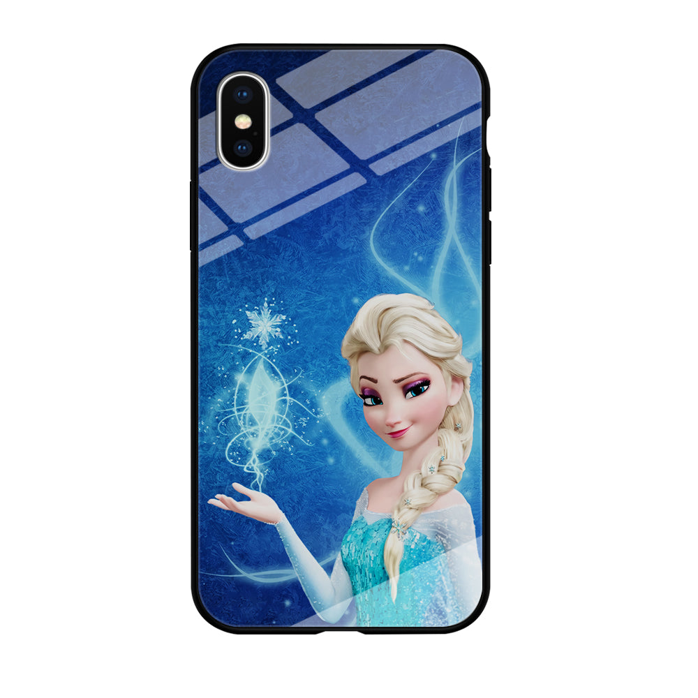 Frozen Elsa Art iPhone Xs Case-Phone Case-Tempered Glass Case-Altracase