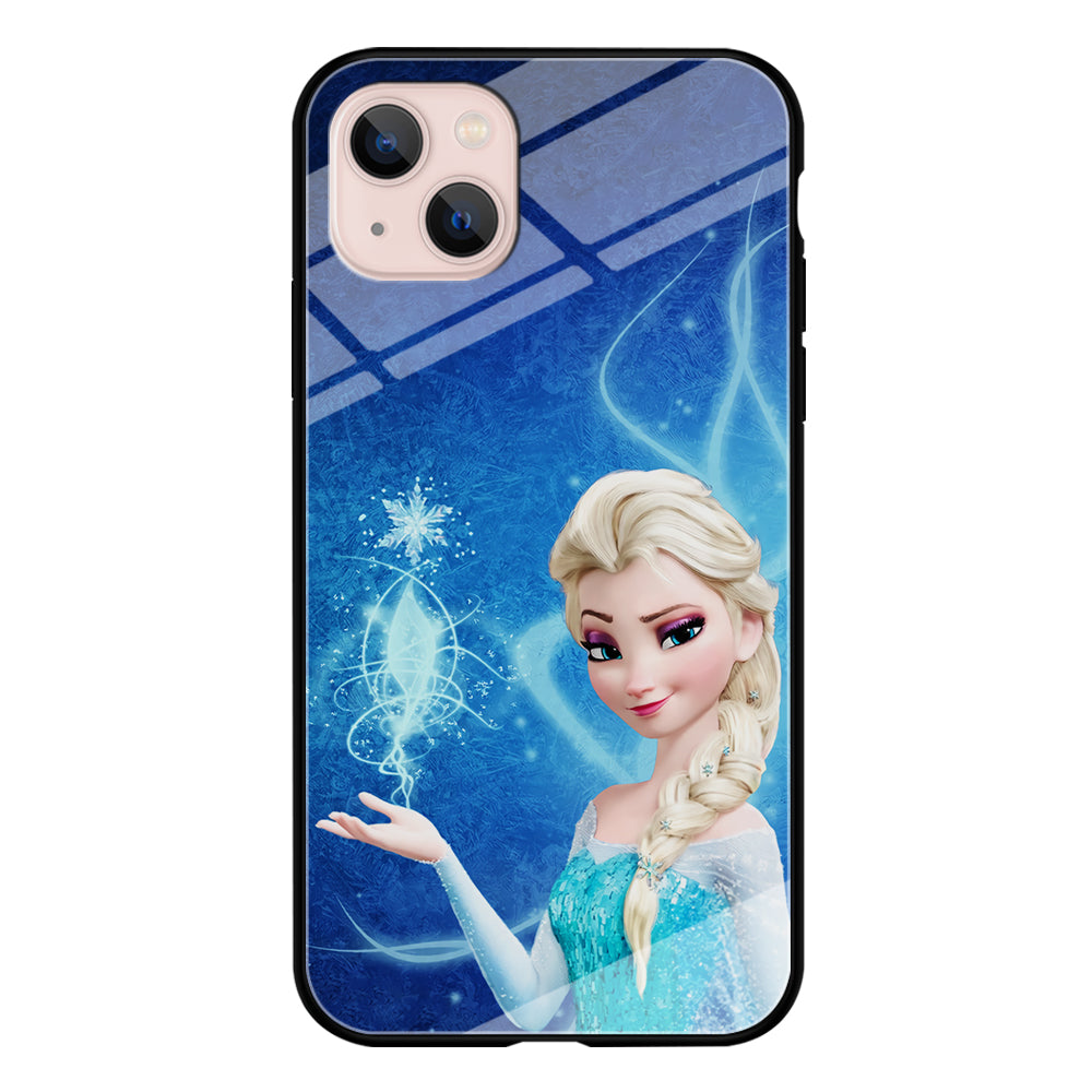 Frozen Elsa Art iPhone 13 Mini Case-Phone Case-Tempered Glass Case-Altracase