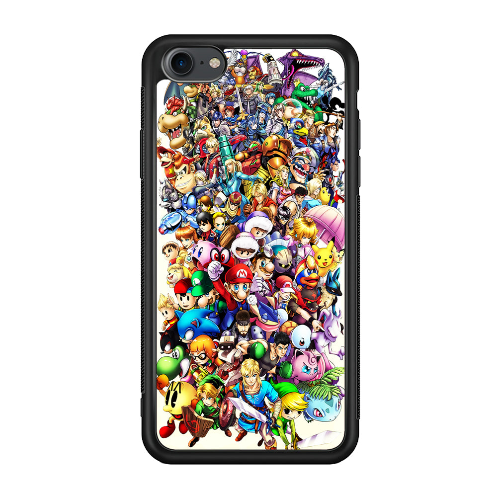 Game Characters 90s iPhone 7 Case-Phone Case-Rubber Black (2D Case)-Altracase