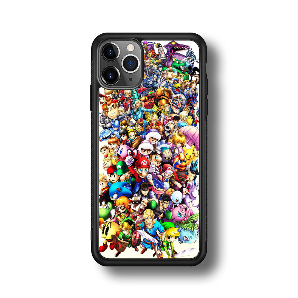 Game Characters 90s iPhone 11 Pro Max Case-Phone Case-Rubber Black (2D Case)-Altracase