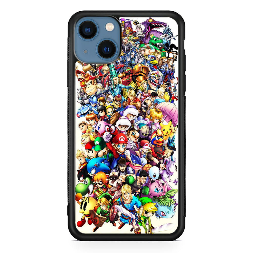 Game Characters 90s iPhone 13 Case-Phone Case-Rubber Black (2D Case)-Altracase