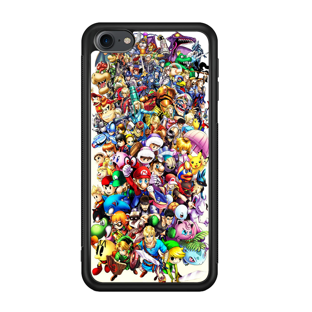 Game Characters 90s iPod Touch 6 Case-Phone Case-Rubber Black (2D Case)-Altracase