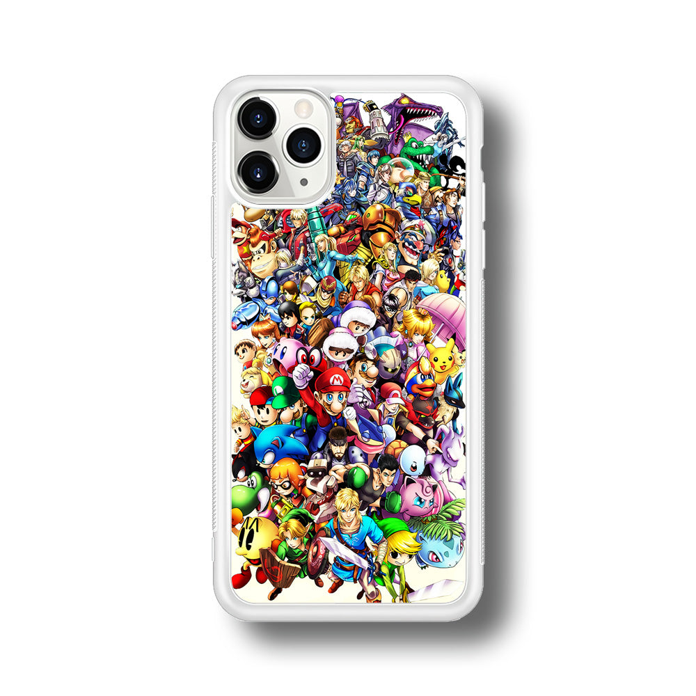 Game Characters 90s iPhone 11 Pro Max Case-Phone Case-Rubber White (2D Case)-Altracase