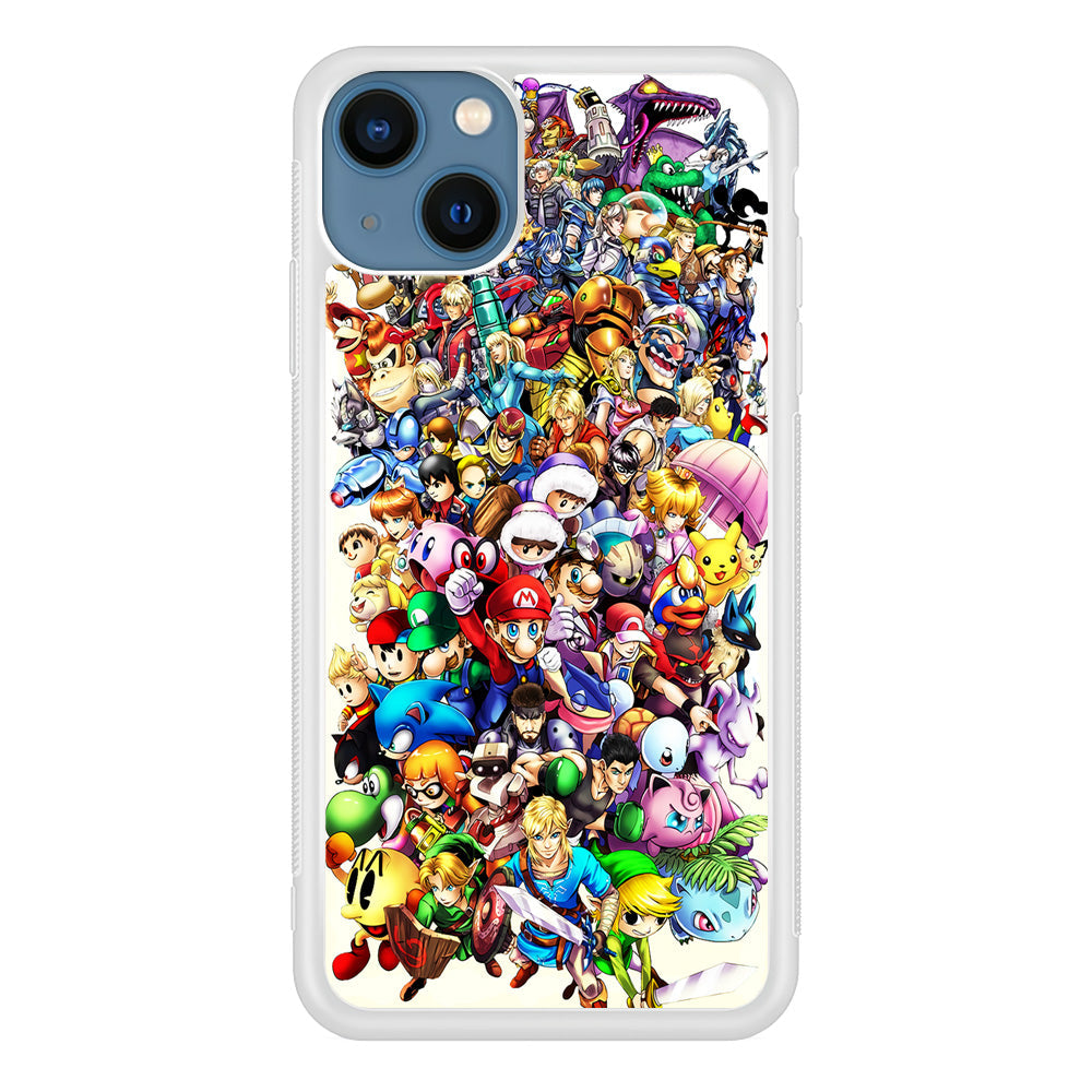 Game Characters 90s iPhone 13 Case-Phone Case-Rubber White (2D Case)-Altracase