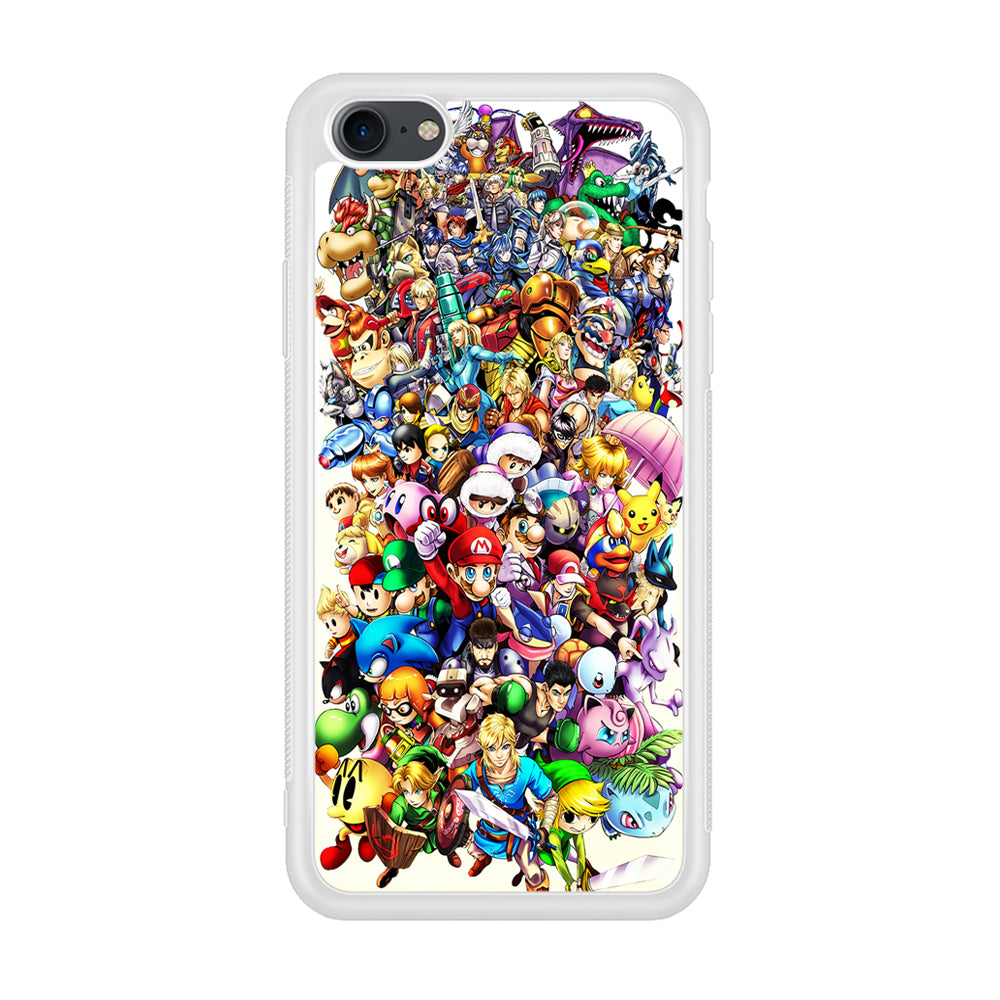 Game Characters 90s iPhone 7 Case-Phone Case-Rubber White (2D Case)-Altracase