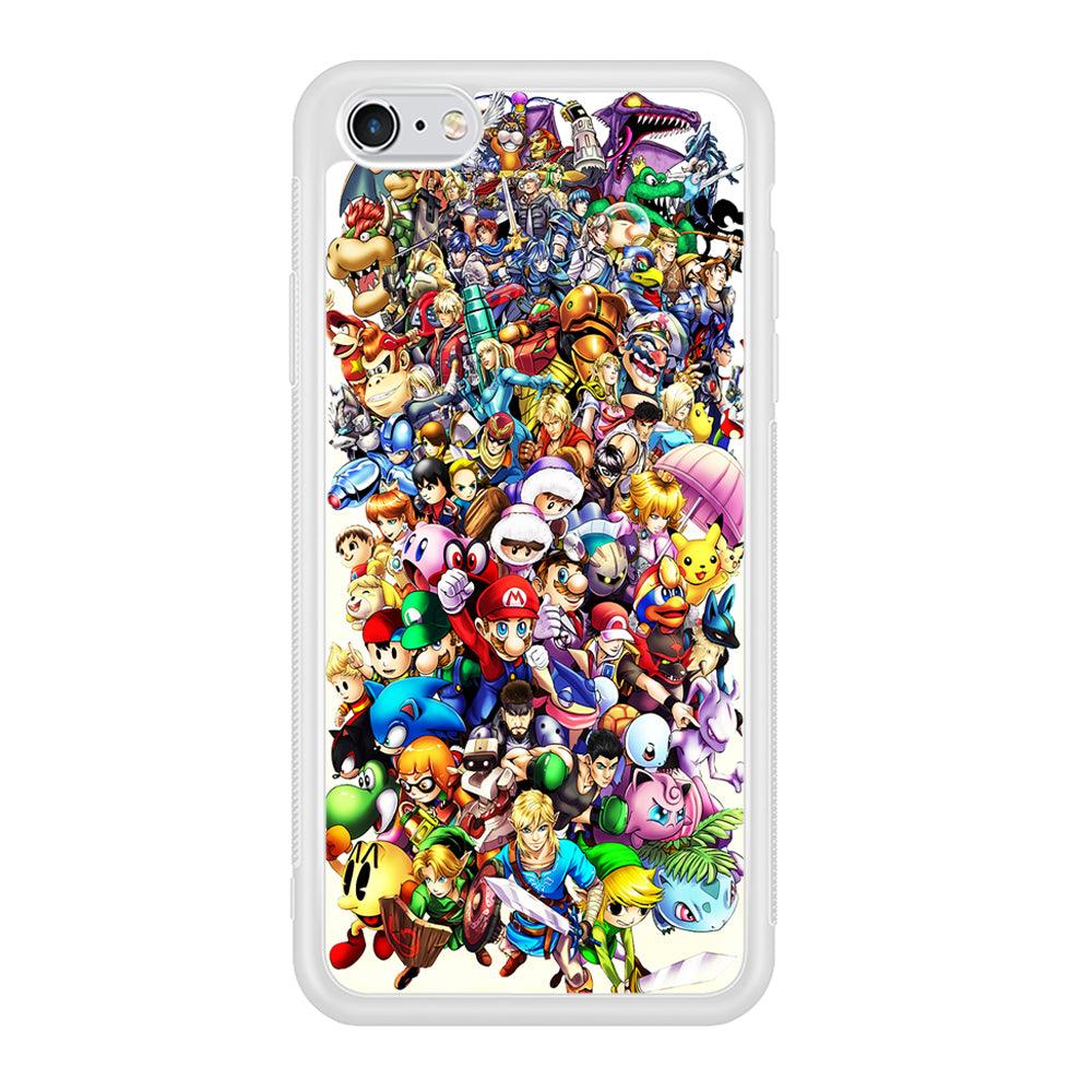 Game Characters 90s iPhone 6 | 6s Case-Phone Case-Rubber White (2D Case)-Altracase