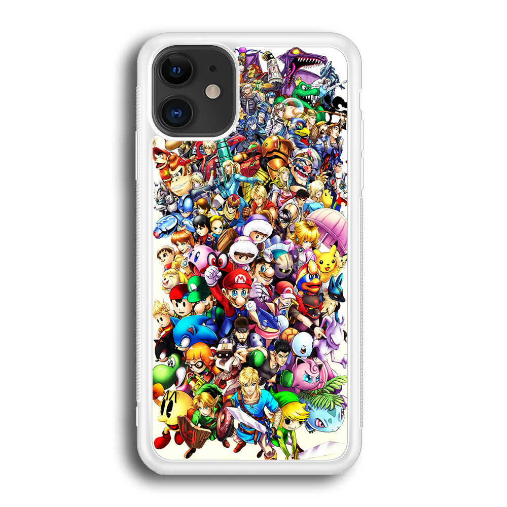 Game Characters 90s iPhone 12 Case-Phone Case-Rubber White (2D Case)-Altracase
