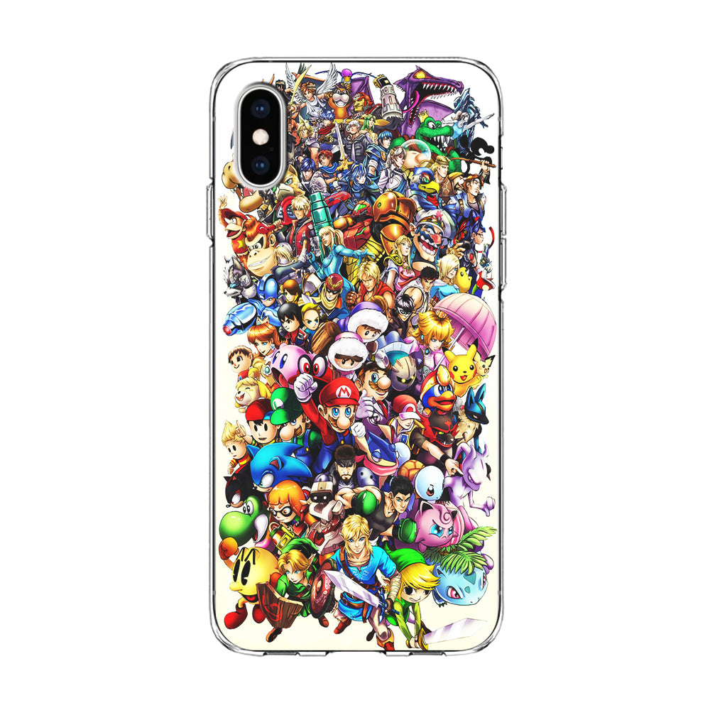 Game Characters 90s iPhone Xs Case-Phone Case-Clear Soft Case-Altracase
