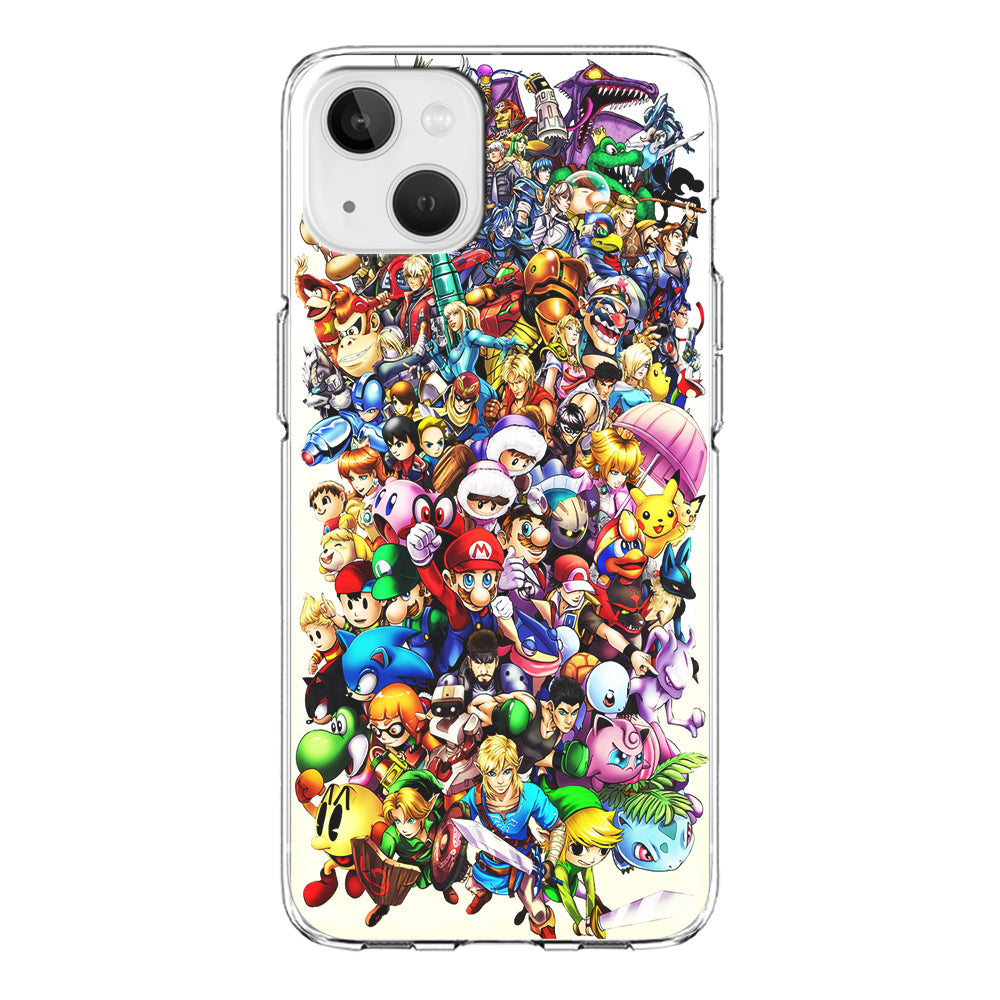 Game Characters 90s iPhone 15 Case-Phone Case-Clear Soft Case-Altracase