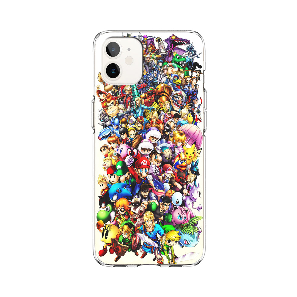 Game Characters 90s iPhone 12 Case-Phone Case-Clear Soft Case-Altracase