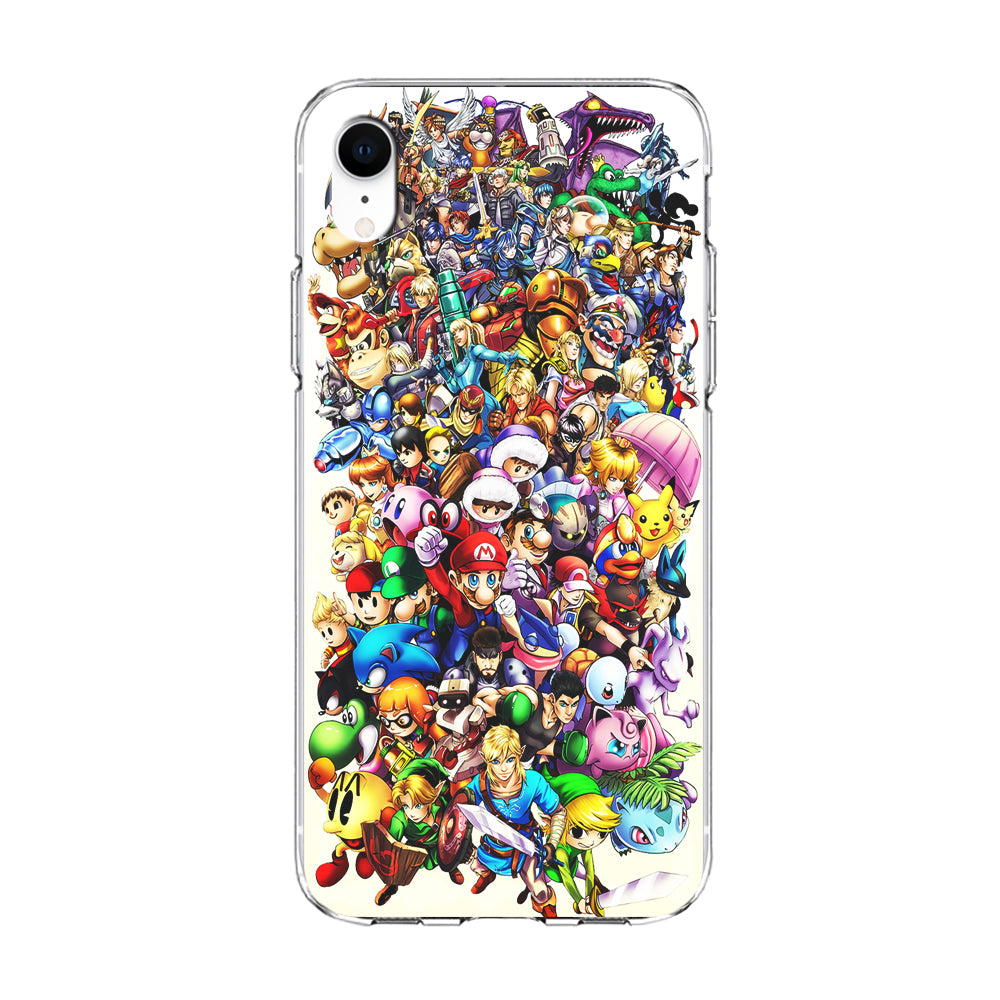 Game Characters 90s iPhone XR Case-Phone Case-Clear Soft Case-Altracase